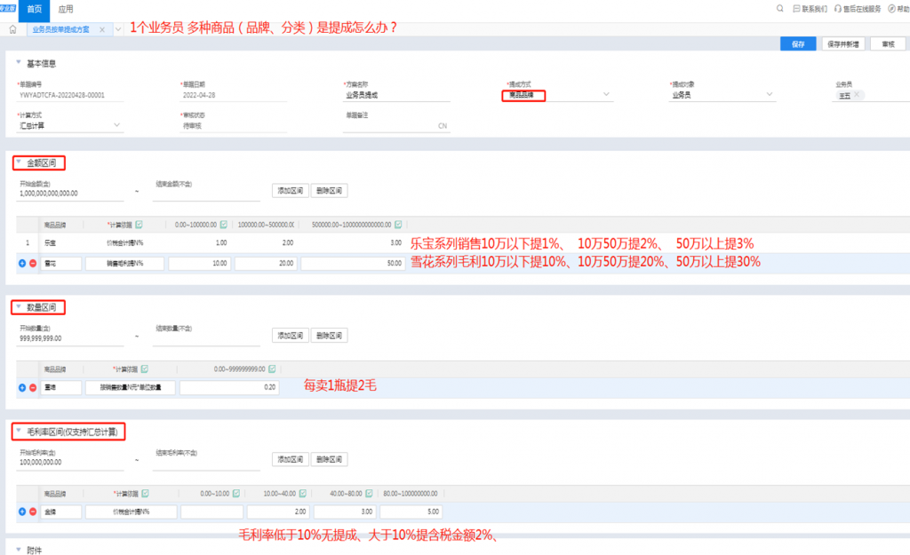 金蝶云星辰返利业务计算